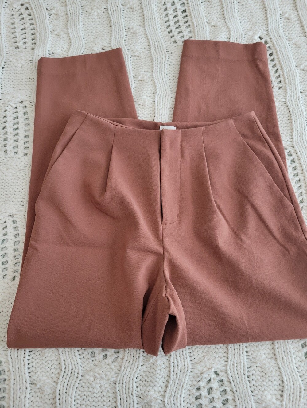 a new day terracotta high waisted trousers